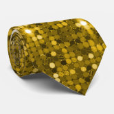 gold sequin neck tie