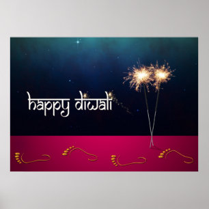 Sparkling Happy Diwali - Poster