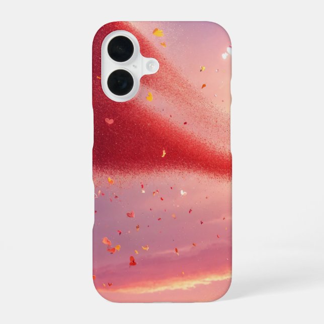 Sparkling Heart and Sunset Phone Case (Back)