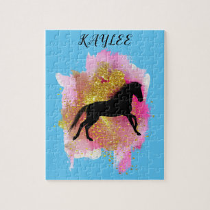 SPARKLING HORSE PUZZLE PERSONALIZED.