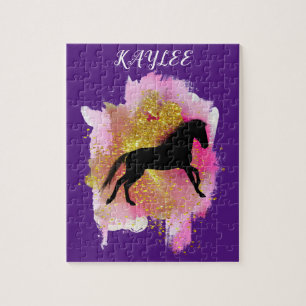 SPARKLING HORSE PUZZLE PERSONALIZED.