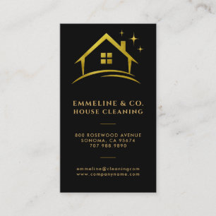 Sparkling House Cleaning  Business Card