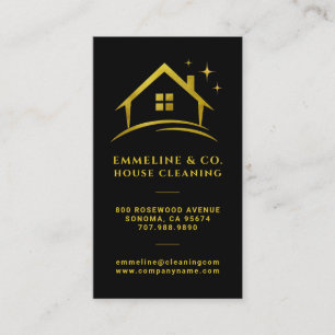 Sparkling House Cleaning  Business Card