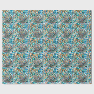Sparkling Jewel Snail Wrapping Paper