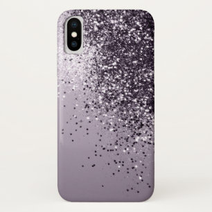 Sparkling Lavender Lady Glitter #1 iPhone X Case