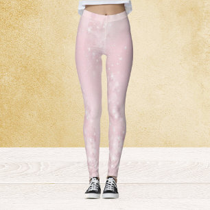 Sparkling Light Pink Leggings