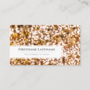 Sparkling lights bokeh professional Event Managers Business Card