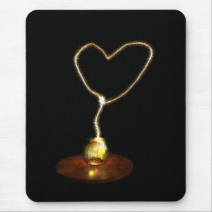 sparkling love mouse pad