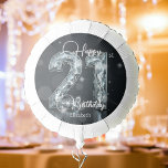 Sparkling Luxury Diamond Numerals 21st Birthday Balloon<br><div class="desc">Celebrate in style with this customisable 21st birthday balloon! The sleek black backdrop makes the bold,  diamond-textured “21” pop like a shimmering marquee,  drawing all eyes to the milestone moment. Below,  an elegant “Happy 21st Birthday” script adds a refined touch,  while the personalised name feature makes it uniquely yours.</div>