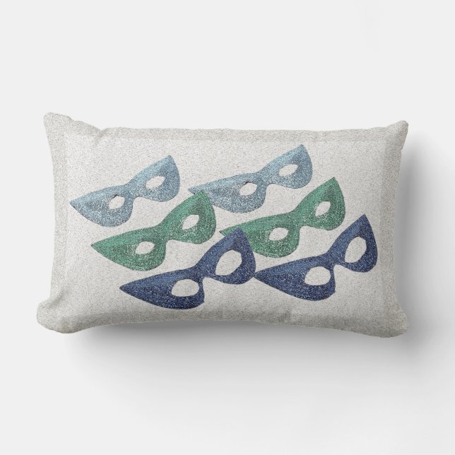 Sparkling Masks - Lumbar Cushion (Front)