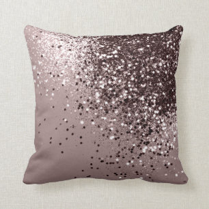 Sparkling Mauve Lady Glitter #1 #shiny Cushion