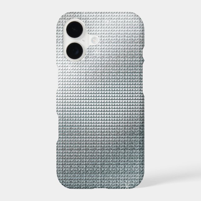 Sparkling Metallic Silver Sequin (Back)