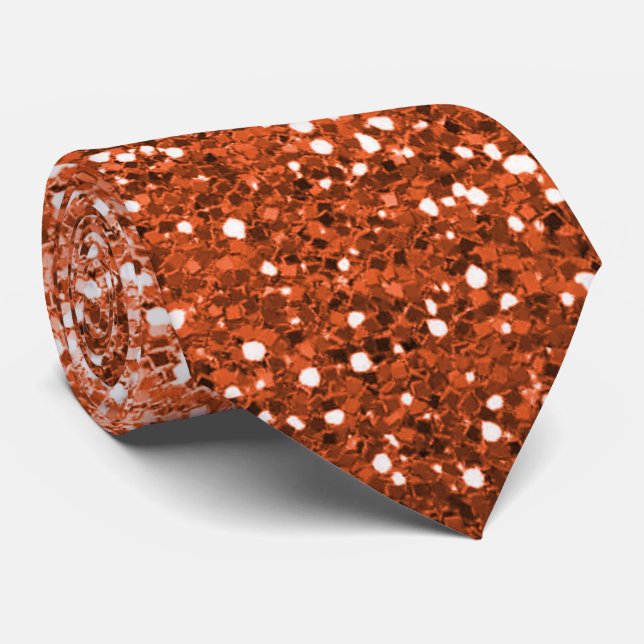 Sparkling Modern Ombre Gradient Neck Tie  (Rolled)