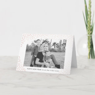 Sparkling New Year Holiday Photo Card