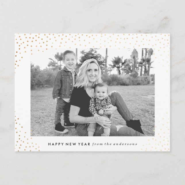 Sparkling New Year | Holiday Photo Card (Front)