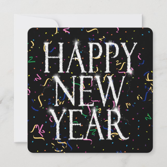 Sparkling New Years Invitation (Front)