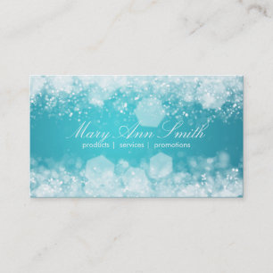 Sparkling Night Blue Professional Business Card