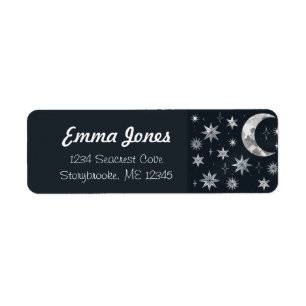 Sparkling Night Sky Return Address Label