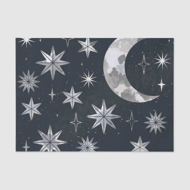 Sparkling Night Sky  Tissue Paper (Front)