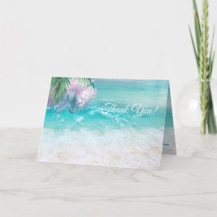 SPARKLING OCEAN WATERS Thank You Card