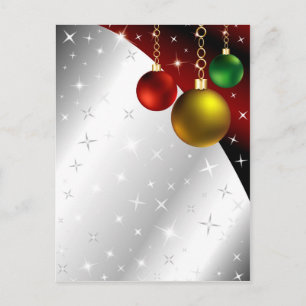Sparkling Ornament Background Postcard