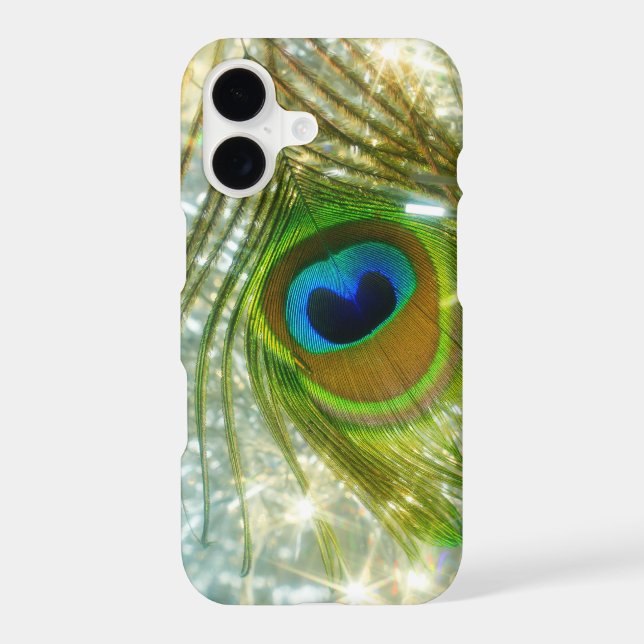 Sparkling Peacock Feather iPhone 6 case (Back)