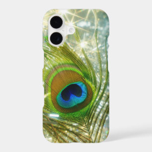 Sparkling Peacock Feather iPhone Case
