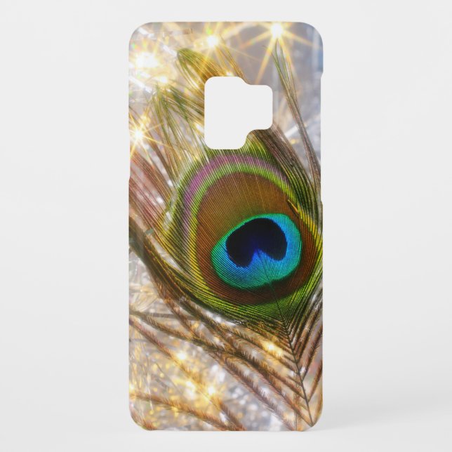 Sparkling Peacock Feather Samsung Galaxy Case (Back)
