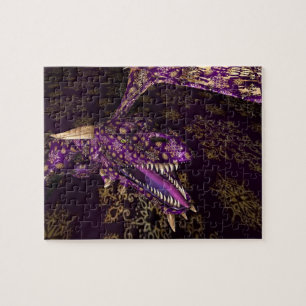 Sparkling Purple Dragon Jigsaw Puzzle