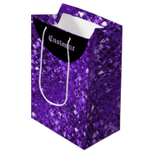 Sparkling Purple Mosaic Pattern Gift Bag