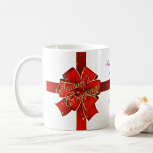 Sparkling Red Bow Season's Greetings Mug