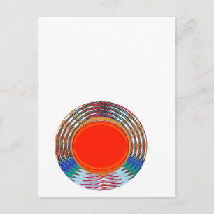 Sparkling RED Deco Emblem: GIFTS emit ENERGY Postcard