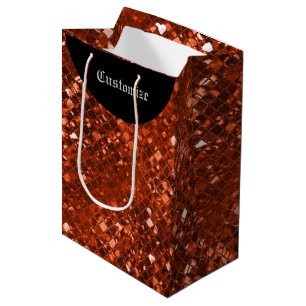 Sparkling Red Mosaic Pattern Gift Bag