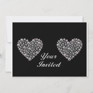 Sparkling Rhinestone Bling invitation