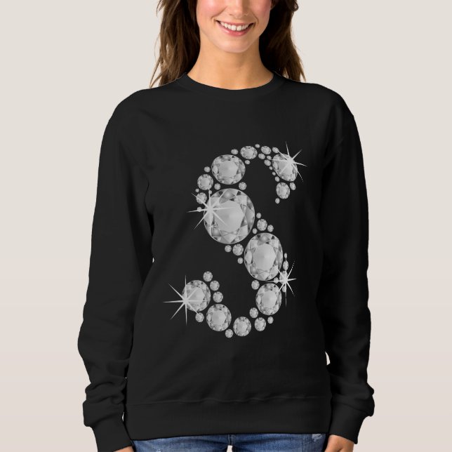 Sparkling S Letter Long Sleeve Shirt (Front)