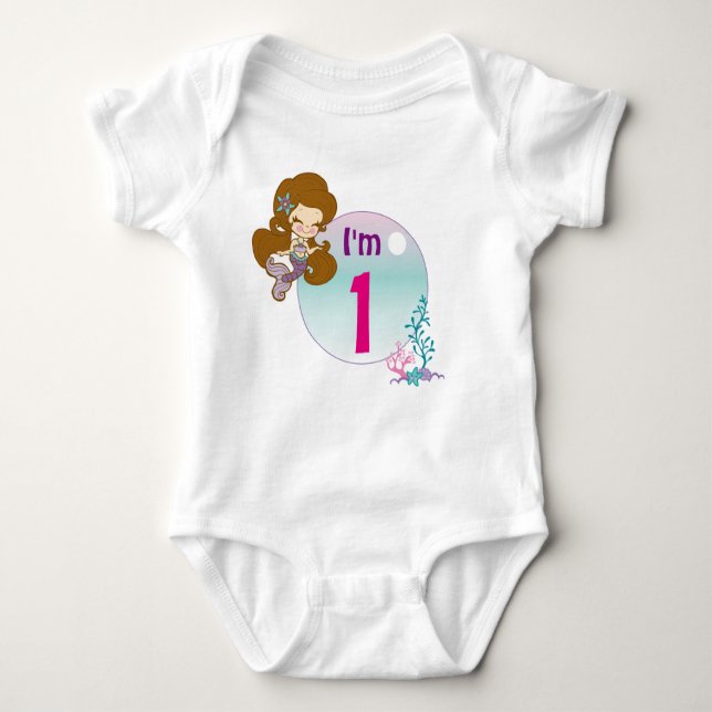 Sparkling Sea Body Suit Baby Bodysuit (Front)