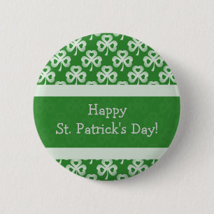 Sparkling Shamrocks Button