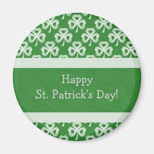 Sparkling Shamrocks Magnet (Front)