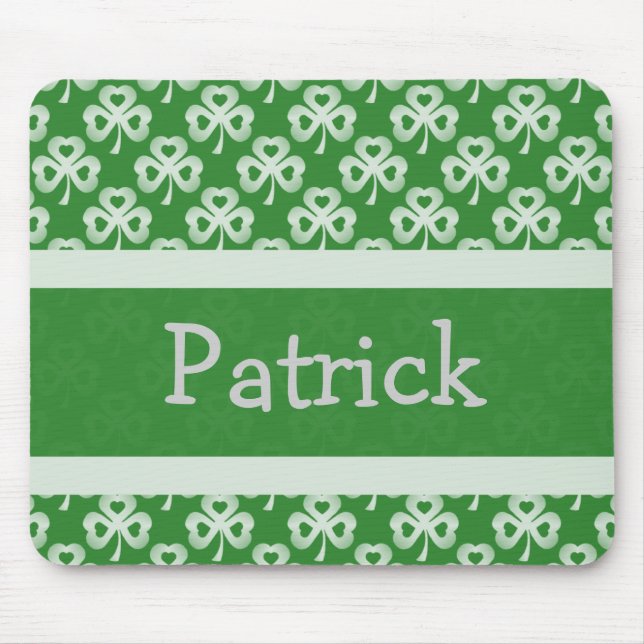 Sparkling Shamrocks Mousepad (Front)