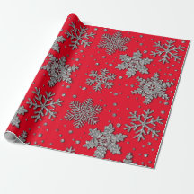 Sparkling silver glitter snowflakes  
