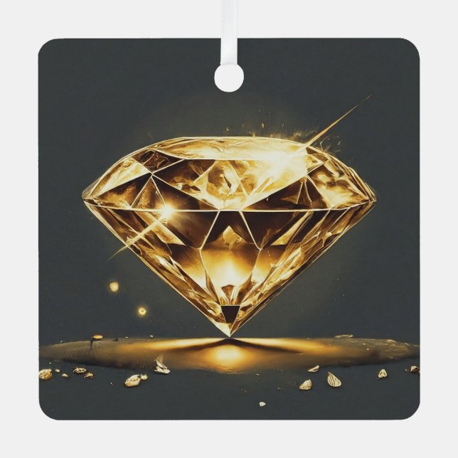 Sparkling Smile Metal Tree Decoration (Front)