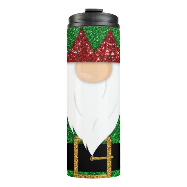 Sparkling Snowman Magic Thermal Tumbler (Front)