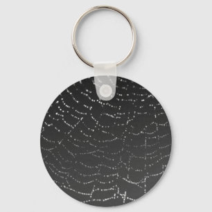 Sparkling Spiderweb Key Ring