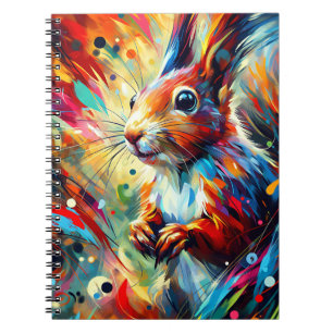 Sparkling Squirrel Whirl Notebook