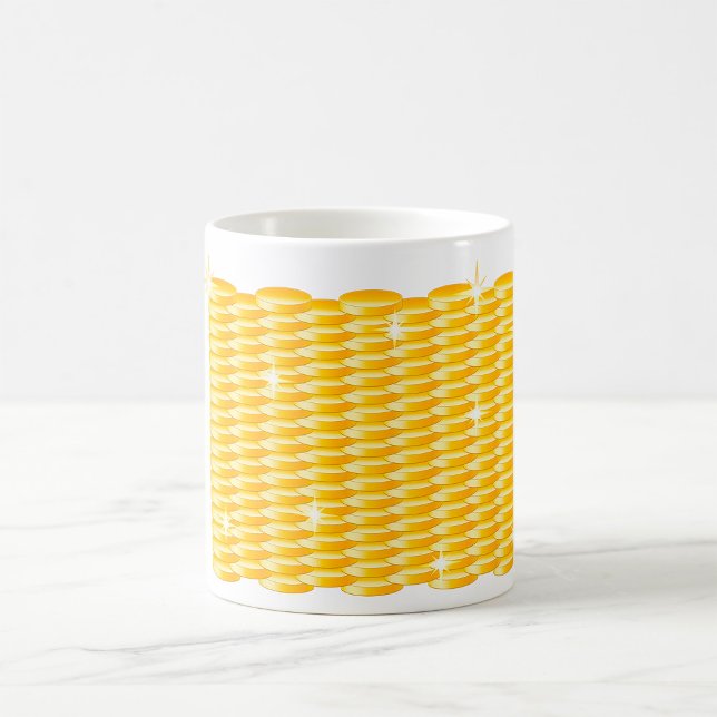 Sparkling Stacks of Gold Coins Coffee Mug (Creator Uploaded)