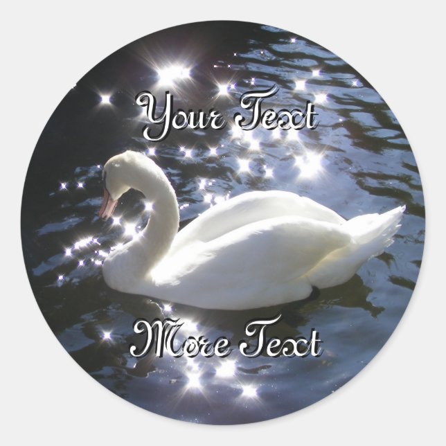 Sparkling Swan Stickers (Front)
