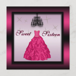 Sparkling Sweet Sixteen Invite