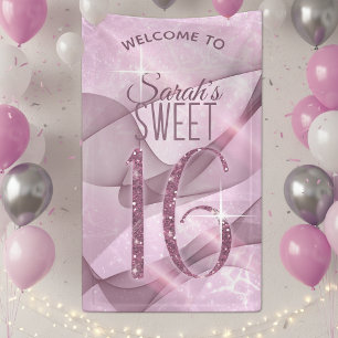 Sparkling Swirls Sweet Sixteen Orchid Pink ID652 Banner