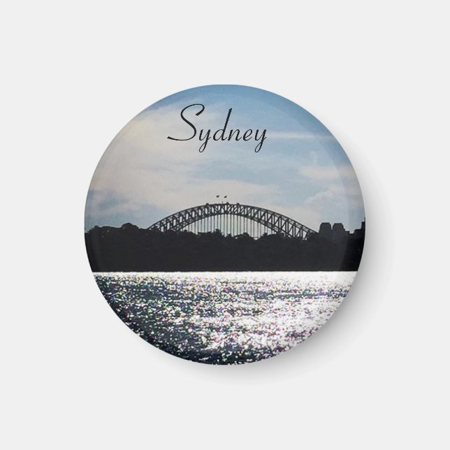 sparkling sydney bridge magnet (Front)