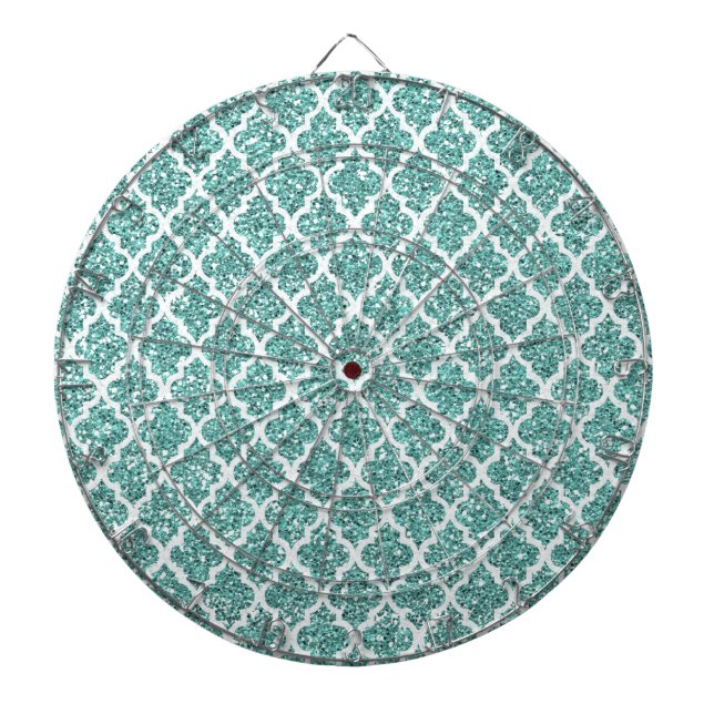 Sparkling Teal Dartboard (Front)